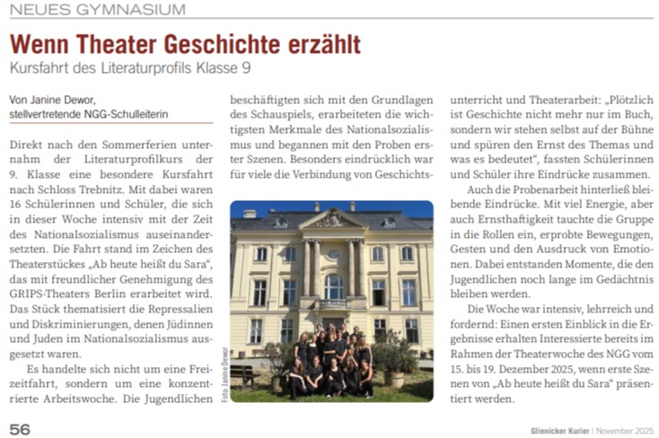 Wenn Theater Geschichte erzählt